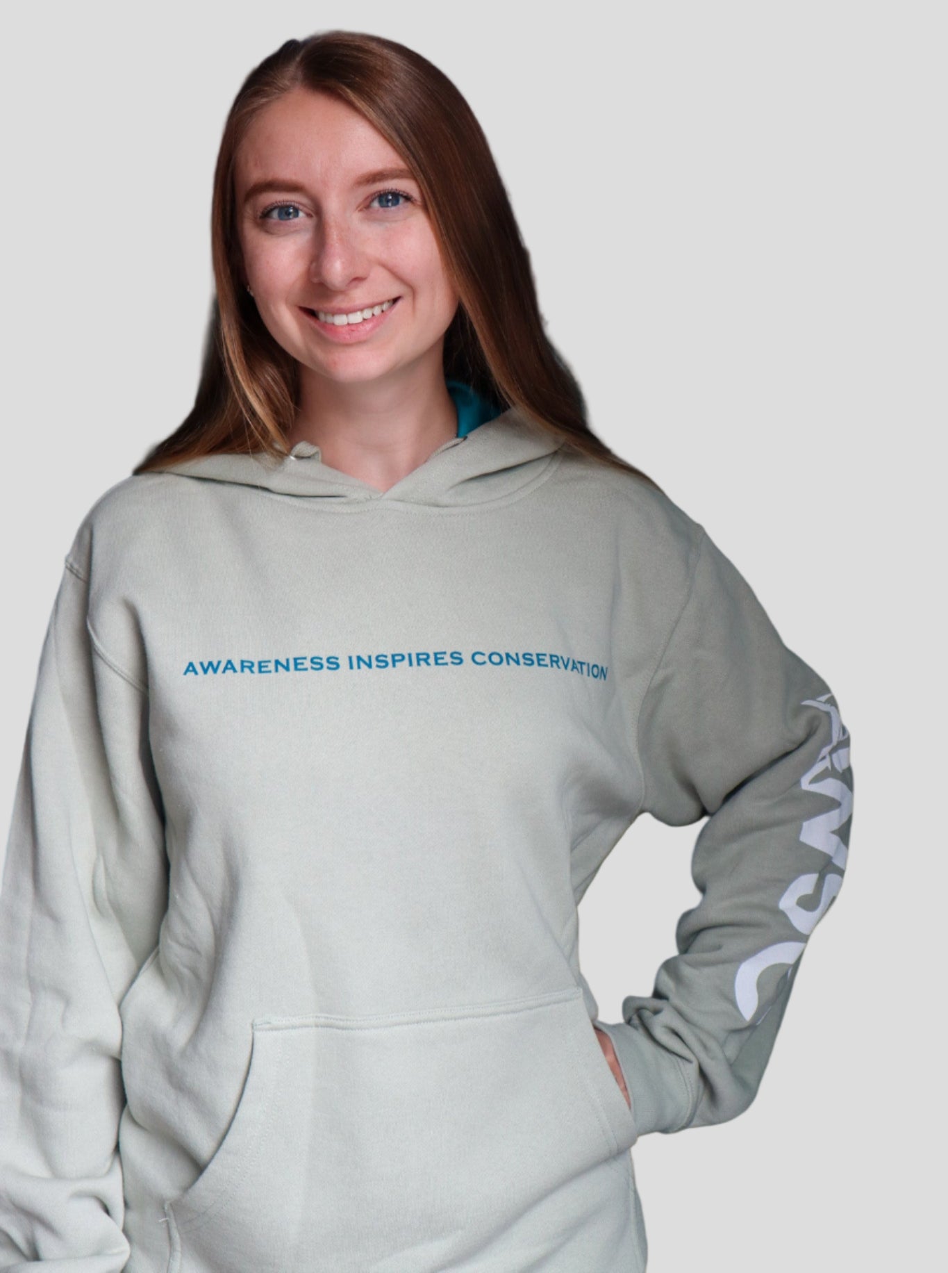 Awareness Inspires Conservation Shark Hoodie