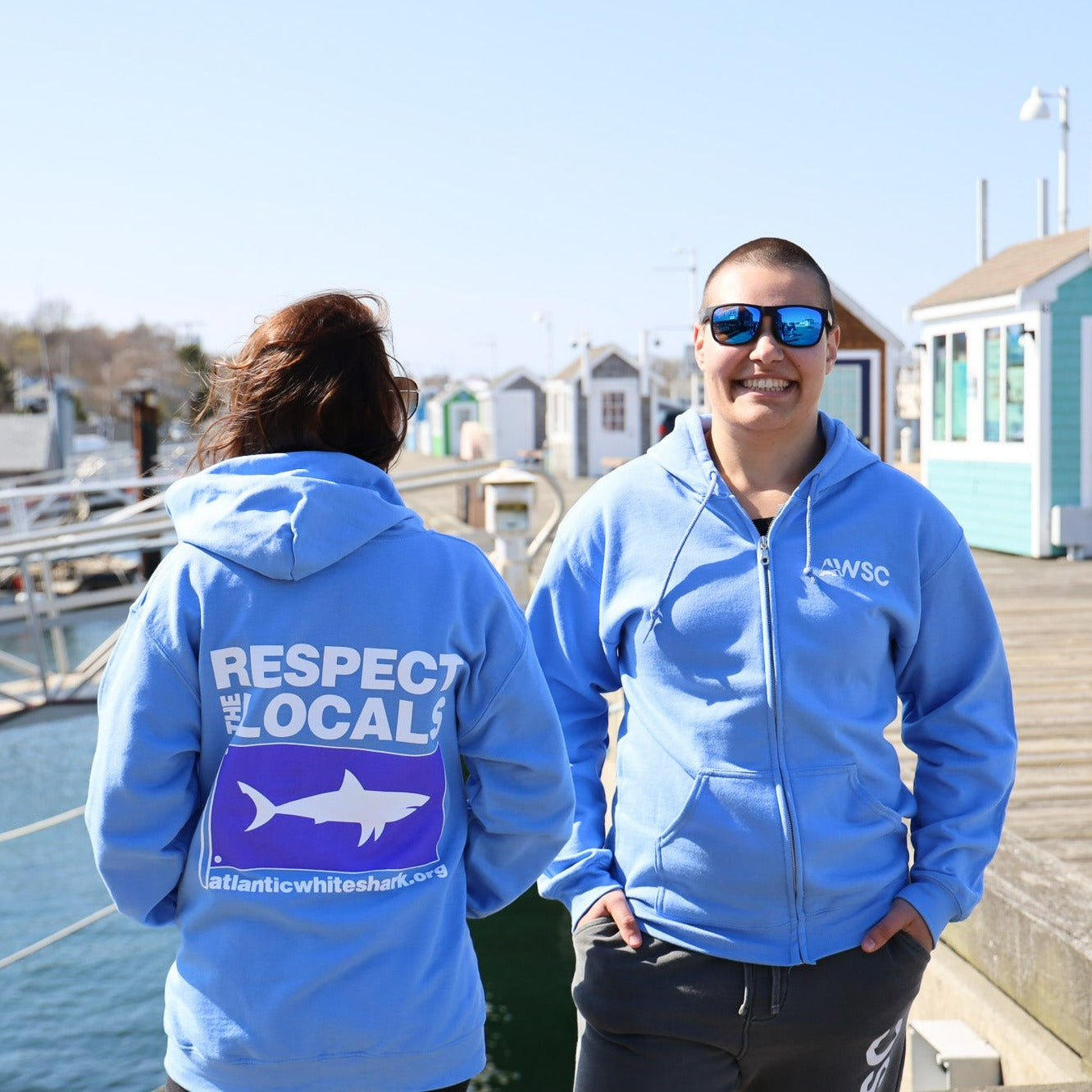 Shark Flag Zip Hoodie