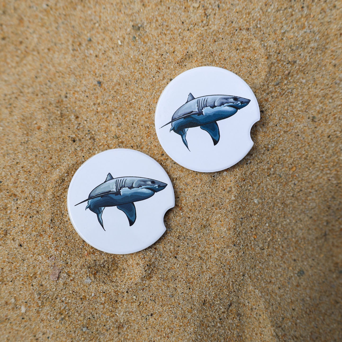 Shark Car Coasters 2 Pack