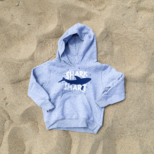 Toddler Grey Shark Smart Hoodie