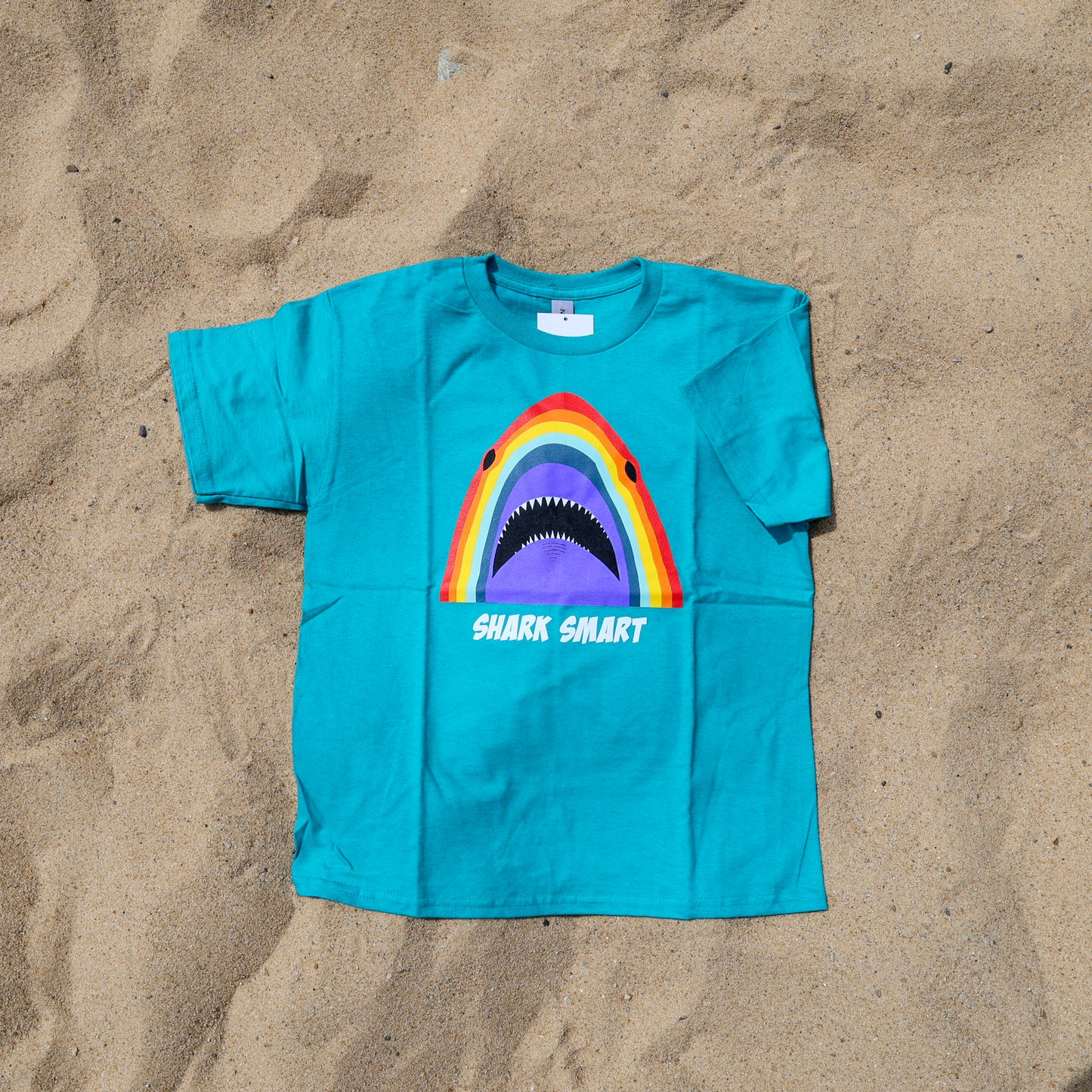 Youth Rainbow Shark Smart Short Sleeve