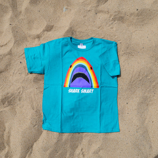 Youth Rainbow Shark Smart Short Sleeve