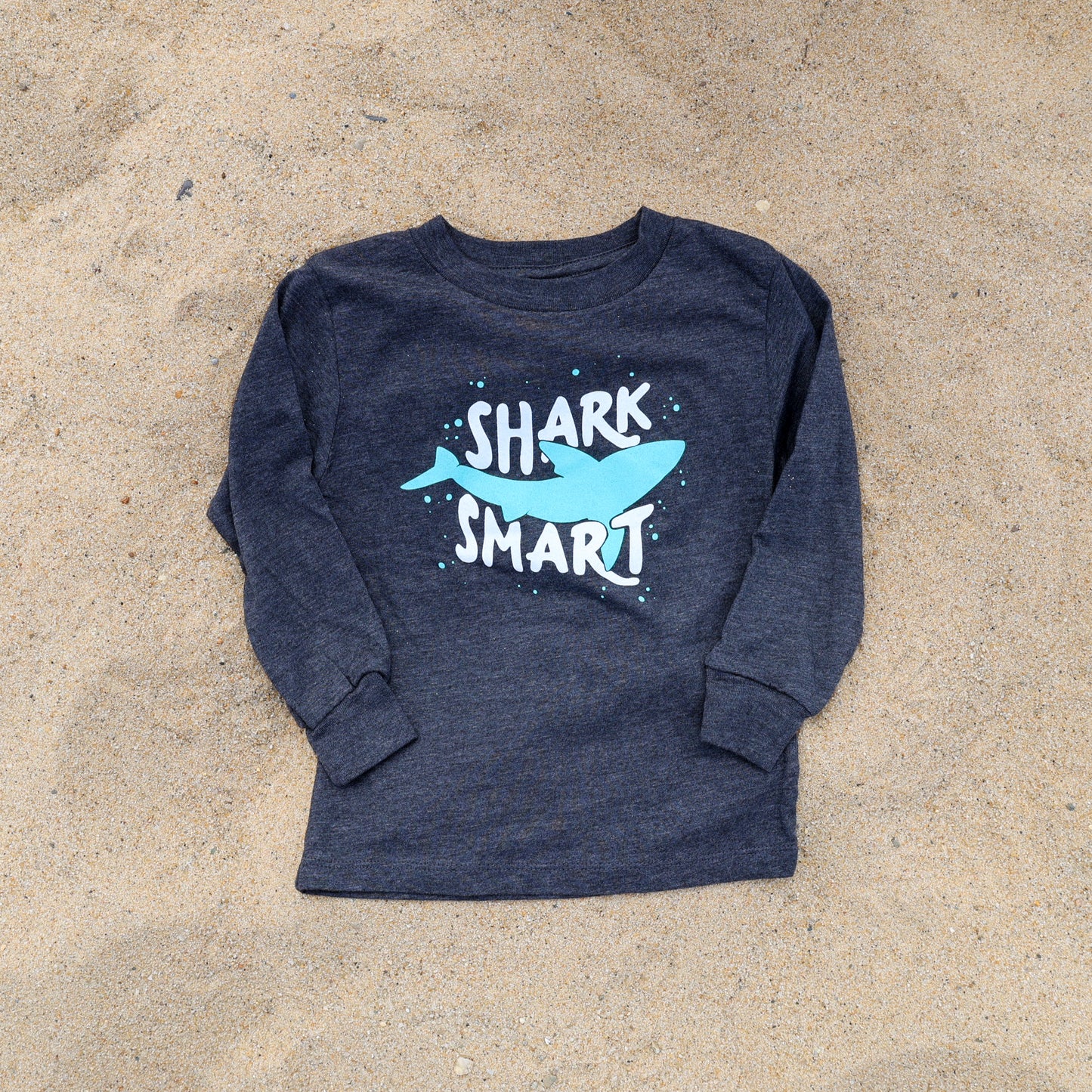 Toddler Charcoal Shark Smart Long Sleeve