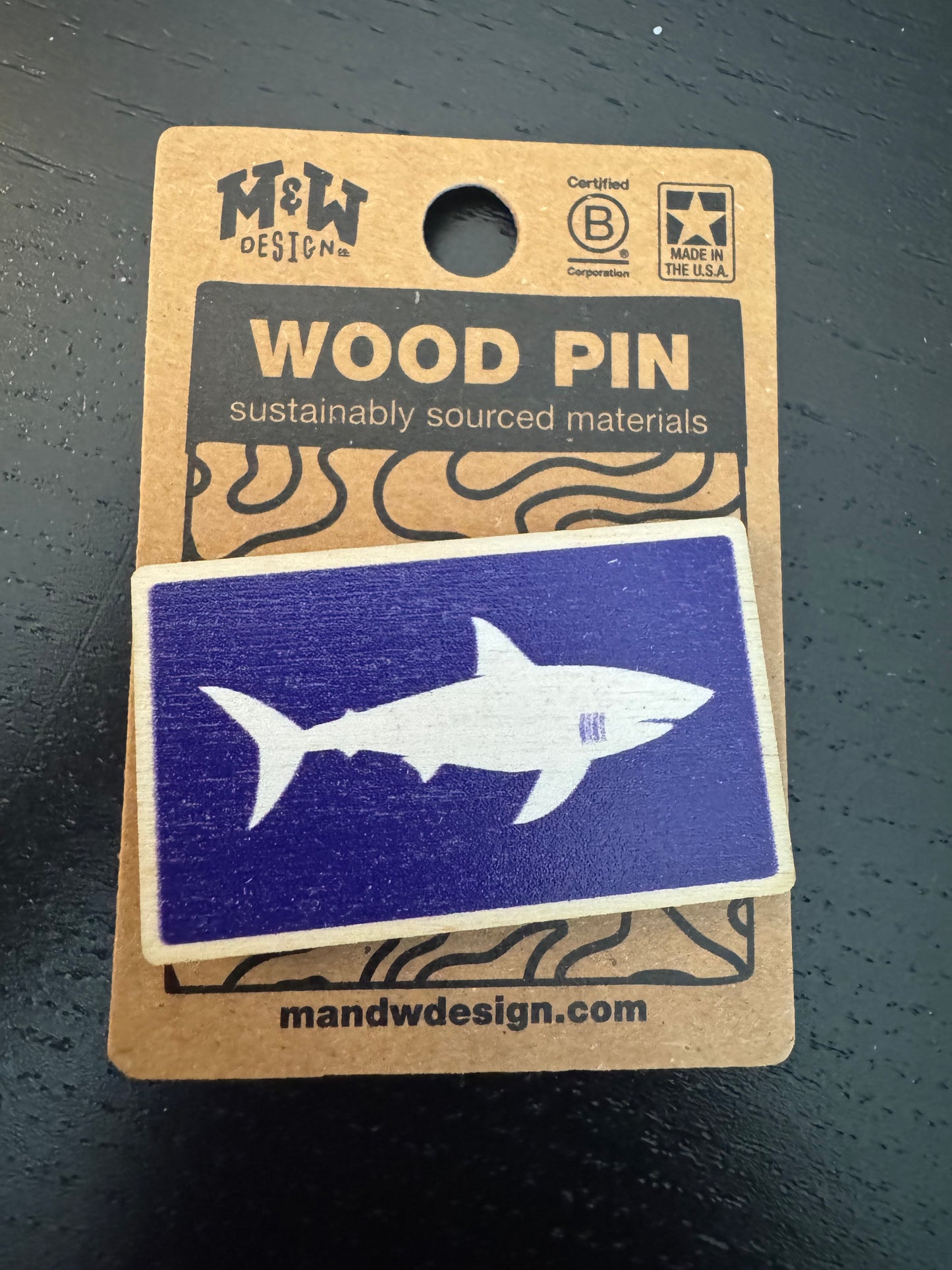 Shark Flag Pin