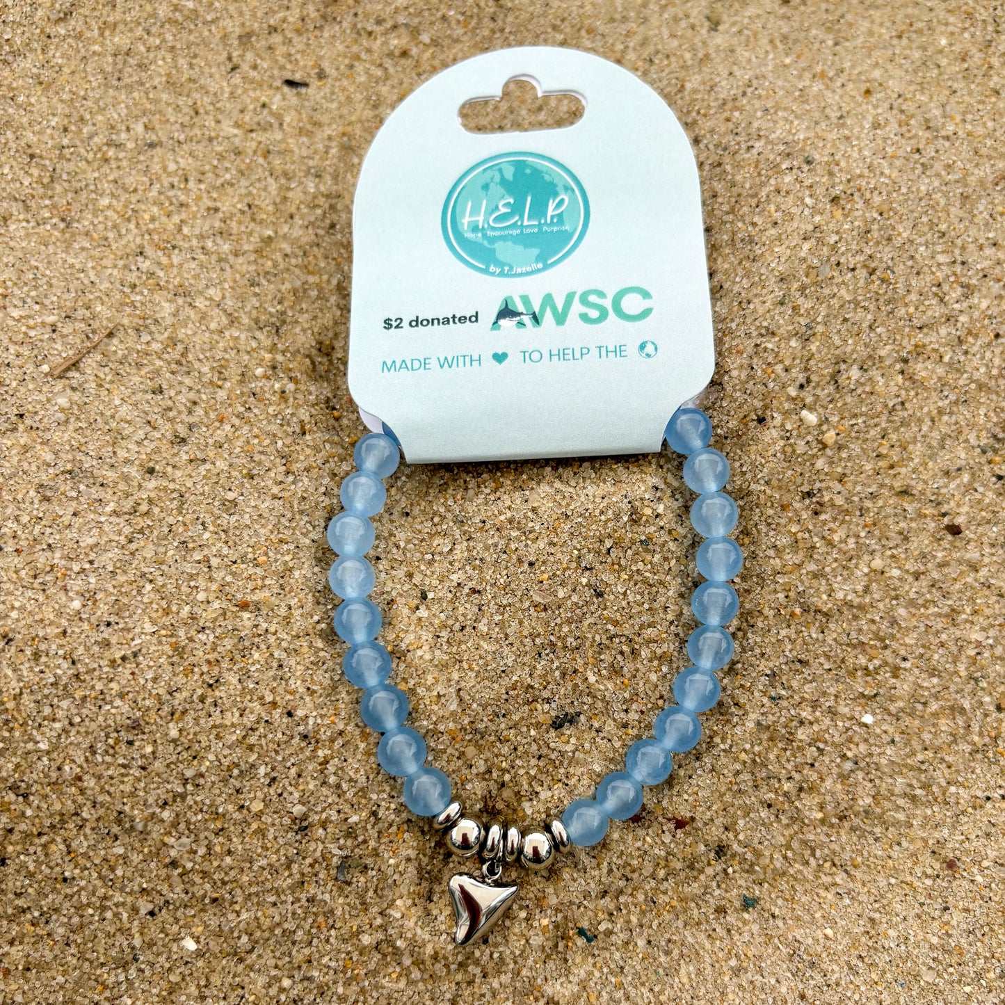 T.Jazelle H.E.L.P. X AWSC Shark Tooth Bracelet