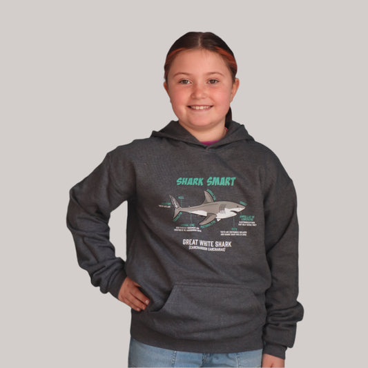 Youth Shark Anatomy Hooded Sweatshirt