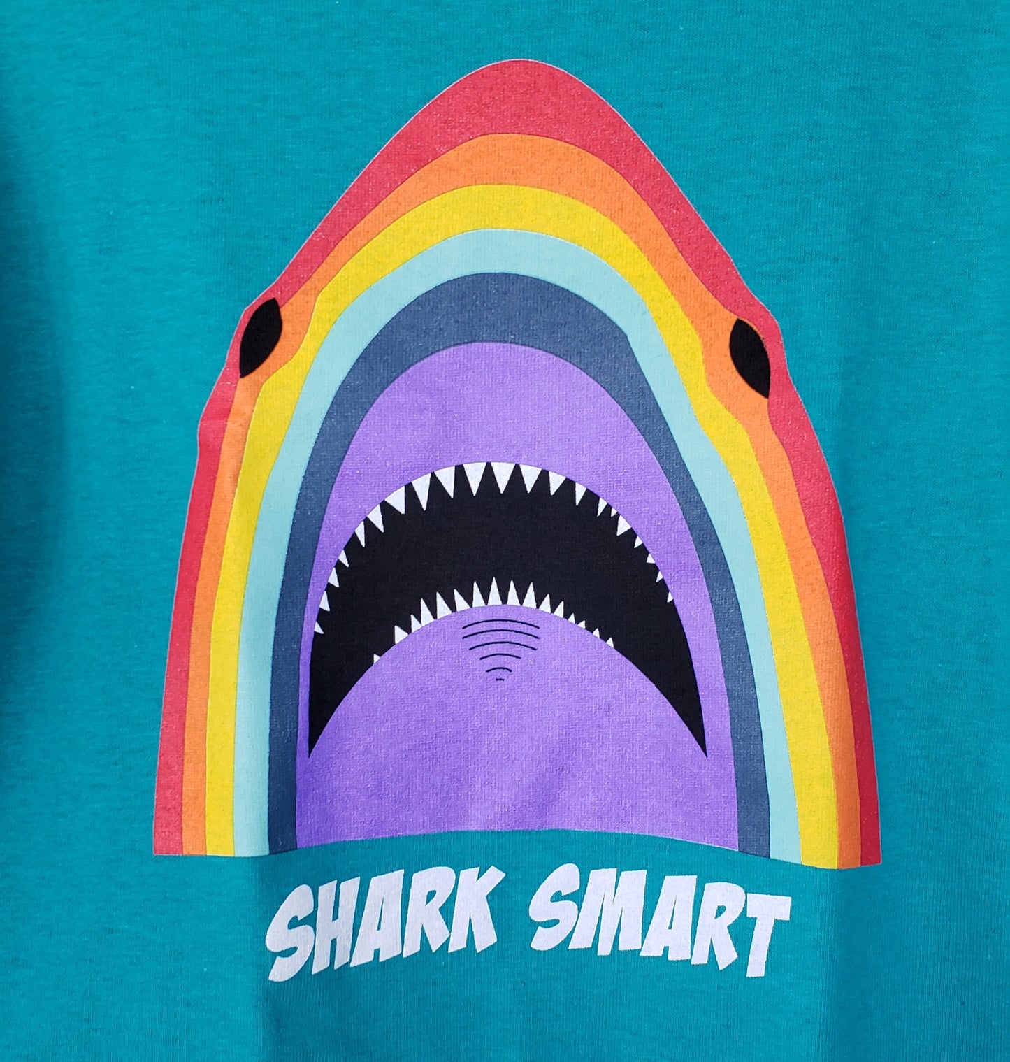 Youth Rainbow Shark Smart Short Sleeve