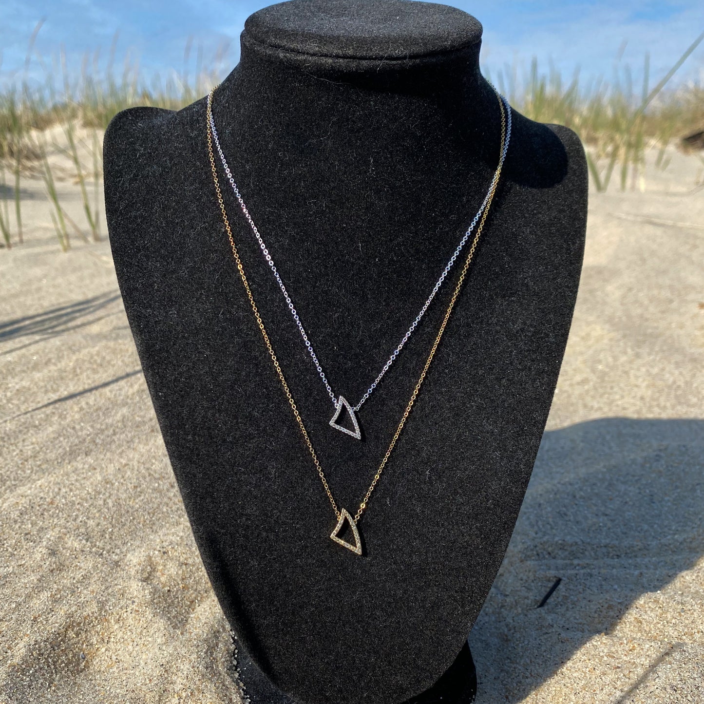 Shark Fin Diamond Necklace